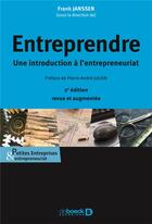 Couverture du livre « Entreprendre ; une introduction à l'entrepreneuriat (2e édition) » de  aux éditions De Boeck Superieur
