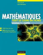 Couverture du livre « Mathématiques ; licence 1, CAPES (2e édition) » de Claire David et Sami Mustapha aux éditions Dunod