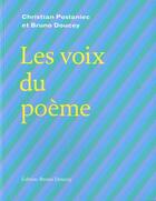 Couverture du livre « Les voix du poème » de  aux éditions Bruno Doucey