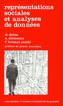 Couverture du livre « Representation sociale et analyses de donnees » de Clemence A aux éditions Pu De Grenoble