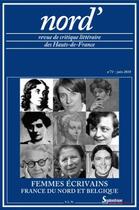 Couverture du livre « Femmes ecrivains france du nord belgique n71 juin 2018 » de Alluin Bernard aux éditions Pu Du Septentrion