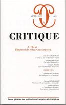 Couverture du livre « Critique 863 » de  aux éditions Minuit