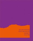 Couverture du livre « William Kentridge catalogue raisonné t.1 : prints and posters 1974/1990 » de William Kentridge aux éditions Steidl