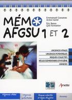 Couverture du livre « Mémo AFGSU 1 et 2 » de Emmanuel Cassanas et Eric Basso aux éditions Lamarre