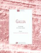 Couverture du livre « Gallia 62 archeologie de la france (édition 2005) » de  aux éditions Cnrs
