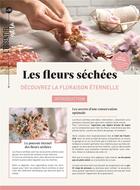 Couverture du livre « Les fleurs séchées : découvrez la floraison éternelle » de Axelle Grammont aux éditions Mercileslivres