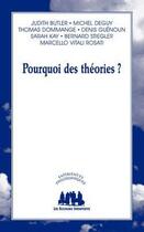 Couverture du livre « Pourquoi des théories ? » de  aux éditions Solitaires Intempestifs