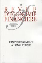 Couverture du livre « L'investissement a long terme. n 108 - dcembre 2012 » de Arkwright Edwar aux éditions Association D'economie Financiere