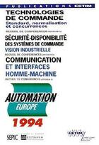 Couverture du livre « Automation 1994 - les 3 recueils de conferences - 3c63 » de  aux éditions Cetim