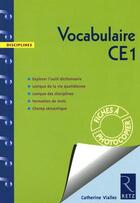 Couverture du livre « Vocabulaire ; CE1 » de Vialles Catherine aux éditions Retz