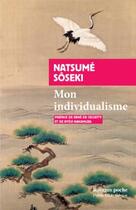 Couverture du livre « Mon individualisme » de Soseki Natsume aux éditions Rivages