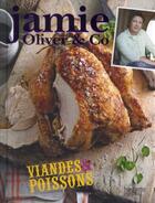 Couverture du livre « Viandes & poissons » de Jamie Oliver aux éditions Hachette Pratique