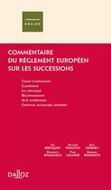 Couverture du livre « Règlement UE sur les successions transnationales » de  aux éditions Dalloz