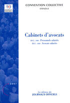Couverture du livre « Cabinets d'avocats ; brochure 3078, idcc 100 (personnel salariés) » de  aux éditions Documentation Francaise