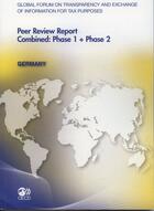 Couverture du livre « Global forum on transparency and exchange of information for tax purposes peer reviews : Germany 201 » de Ocde aux éditions Ocde
