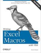 Couverture du livre « Writing Excel macros with VBA (2e édition) » de Steven Roman aux éditions O Reilly