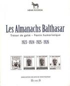Couverture du livre « Les almanachs balthasar » de Henri Roorda aux éditions Humus