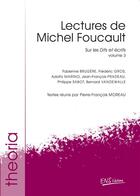 Couverture du livre « Lectures de michel foucault - t03 - lectures de michel foucault - vol. 3 - sur les 