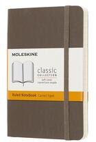 Couverture du livre « Carnet ligné poche souple terre d'ombre » de Moleskine aux éditions Moleskine Papet
