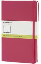 Couverture du livre « Carnet gd format pages blanches rose couv rigide » de Moleskine aux éditions Moleskine Papet