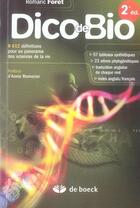 Couverture du livre « Dico de bio (2e édition) » de Foret aux éditions De Boeck Superieur