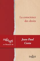 Couverture du livre « Mélanges en l'honneur de Jean-Paul Costa » de  aux éditions Dalloz
