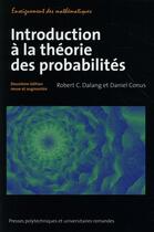 Couverture du livre « Introduction à la théorie des probabilités (2e édition) » de Robert C. Dalang aux éditions Ppur