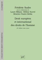 Couverture du livre « Droit europeen et international des droits de l'homme » de Sudre/Surrel/Milano aux éditions Puf