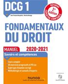 Couverture du livre « DCG 1 ; fondamentaux du droit ; manuel (édition 2020/2021) » de Jean-Francois Bocquillon et Martine Mariage aux éditions Dunod