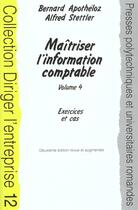 Couverture du livre « Maitriser L'Information Comptable T.5 » de B Apotheloz et A Stettler aux éditions Ppur