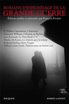 Couverture du livre « Romans d'espionnage de la Grande Guerre » de Francois Riviere aux éditions Bouquins