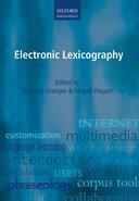 Couverture du livre « Electronic Lexicography » de Sylviane Granger aux éditions Oup Oxford