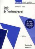Couverture du livre « Droit de l'environnement (7e édition) » de Raphael Romi aux éditions Lgdj