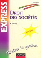 Couverture du livre « Droit Des Societes ; 4e Edition » de Laure Sine aux éditions Dunod