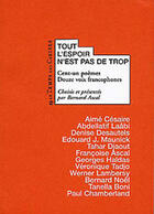 Couverture du livre « Tout l'espoir n'est pas trop » de Bernard Ascal aux éditions Le Temps Des Cerises