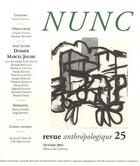 Couverture du livre « Revue nunc n.25 : dossier Marcel Jousse » de Revue Nunc aux éditions Corlevour