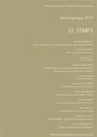 Couverture du livre « Philosophique 2019. le temps » de Louis Ucciani aux éditions Pu De Franche Comte