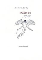 Couverture du livre « Poèmes » de Constantin Cavafy aux éditions Heros Limite
