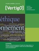 Couverture du livre « VERTIGO T.10/1 ; éthique et environnement à l'aube du 21ème siècle : la crise écologique implique-t-elle une nouvelle éthique environnementale ? » de Vertigo aux éditions Editions En Environnement