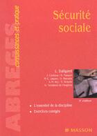 Couverture du livre « Sécurité sociale (5e édition) » de Liliane Daligand aux éditions Elsevier-masson