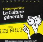 Couverture du livre « 1 minute par jour ; la culture générale pour les nuls » de Jean-Joseph Julaud aux éditions First