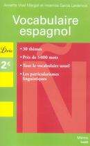 Couverture du livre « Vocabulaire espagnol » de Garcia/Vitali Margot aux éditions J'ai Lu