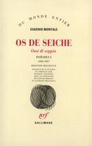 Couverture du livre « Poesies (1920-1927) t1 » de Eugenio Montale aux éditions Gallimard