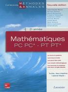 Couverture du livre « Mathématiques ; PC, PC* - PT, PT* ; 2ème année » de Jean-Claude Martin aux éditions Tec Et Doc