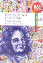 Couverture du livre « Contes en vers et en prose » de Charles Perrault aux éditions Hatier