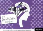 Couverture du livre « Un jeu de lettres par jour » de  aux éditions Hugo Image