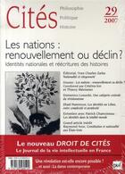 Couverture du livre « REVUE CITES t.29 ; les nations : renouvellement ou déclin ? » de Revue Cites aux éditions Puf