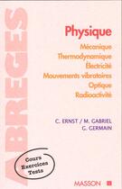 Couverture du livre « Ernst Abrege De Physique » de Max Ernst aux éditions Elsevier-masson
