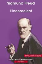 Couverture du livre « L'inconscient » de Freud Sigmund aux éditions Editions Payot
