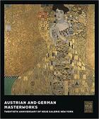 Couverture du livre « Austrian and german masterworks : twentieth anniversary of neue galerie new york /anglais » de Price Renee aux éditions Prestel